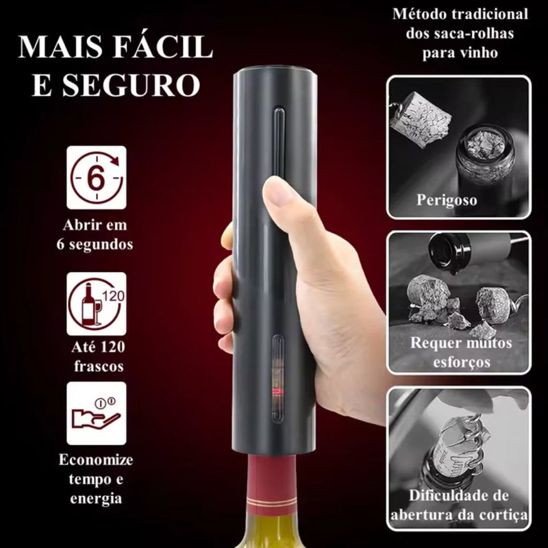 Abridor de Vinho Elétrico