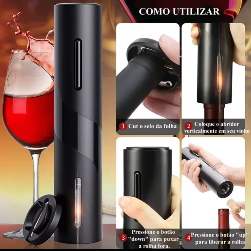 Abridor de Vinho Elétrico