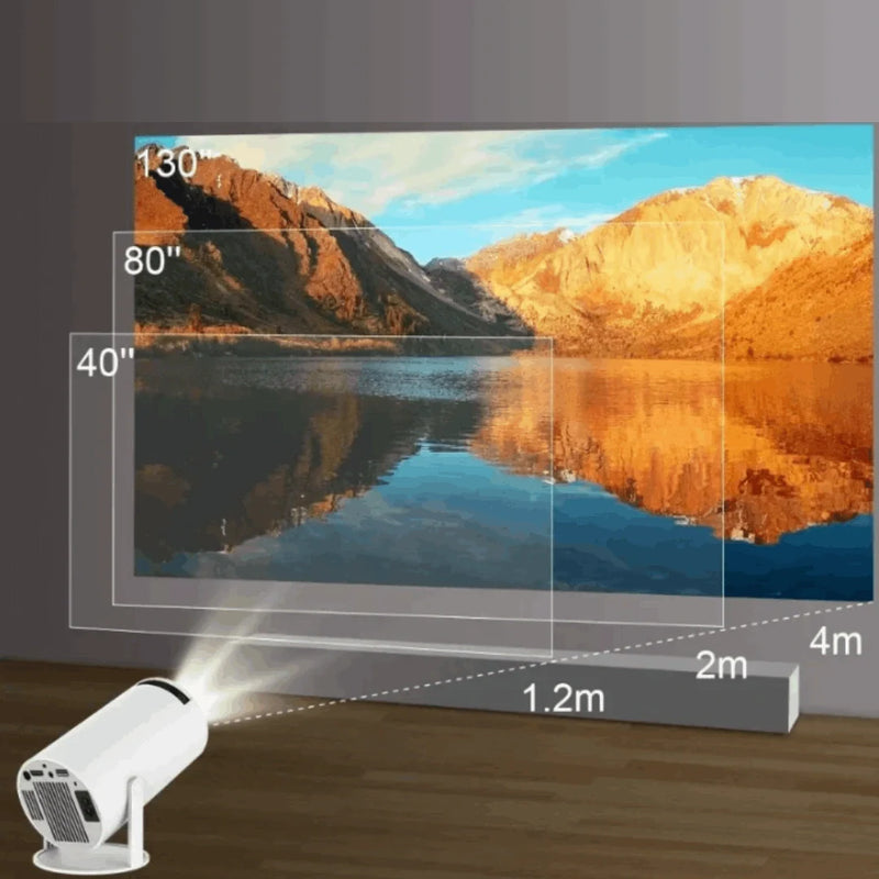 Projetor Portátil Smart 4K Full HD Wi-Fi Cinema
