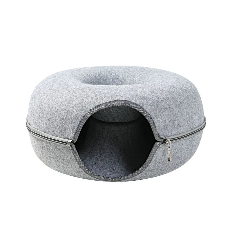 Cama e Brinquedo Túnel Interativo para Gatos