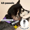 Peitoral Personalizado Personalizado E ganhe a Garrafa de água Portátil - Kit passeio Abelhinhas Pets