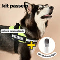 Peitoral Personalizado Personalizado E ganhe a Garrafa de água Portátil - Kit passeio Abelhinhas Pets